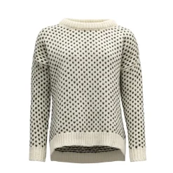 Devold Nordsjø Womans Split Seam Sweater Offwhite
