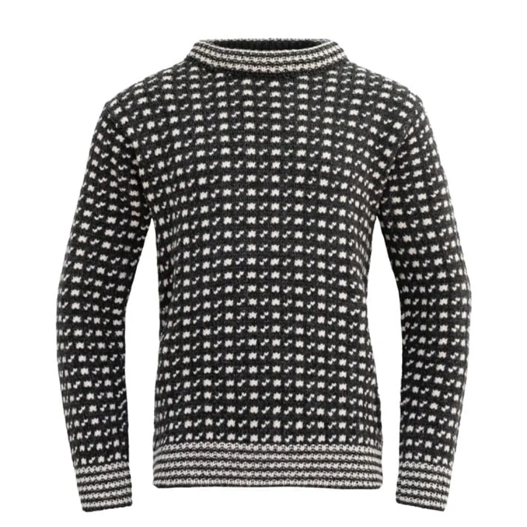 Devold Original Islender Wool Sweater Anthracite/Offwhite