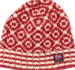 Devold Svalbard Wool Beanie Hindberry/offwhite