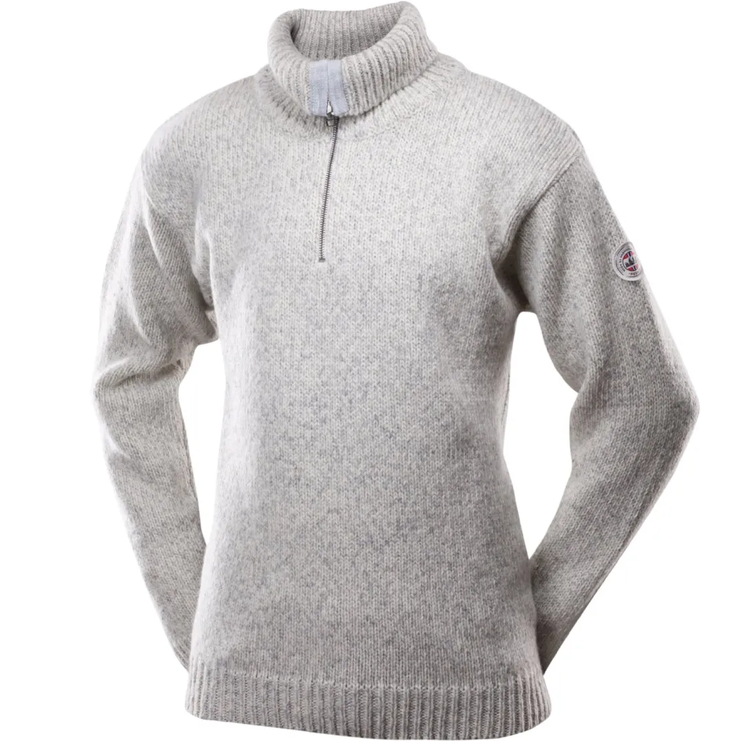 Devold Unisex Nansen Sweater Zip Neck Grey Melange