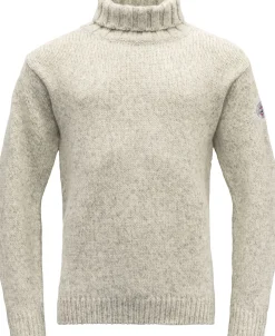 Devold Unisex Nansen Wool High Neck Grey Melange