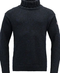 Devold Unisex Nansen Wool High Neck Navy