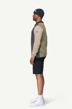 Devold Unisex Nordsjø Wool Sweater Navy/stone/olive