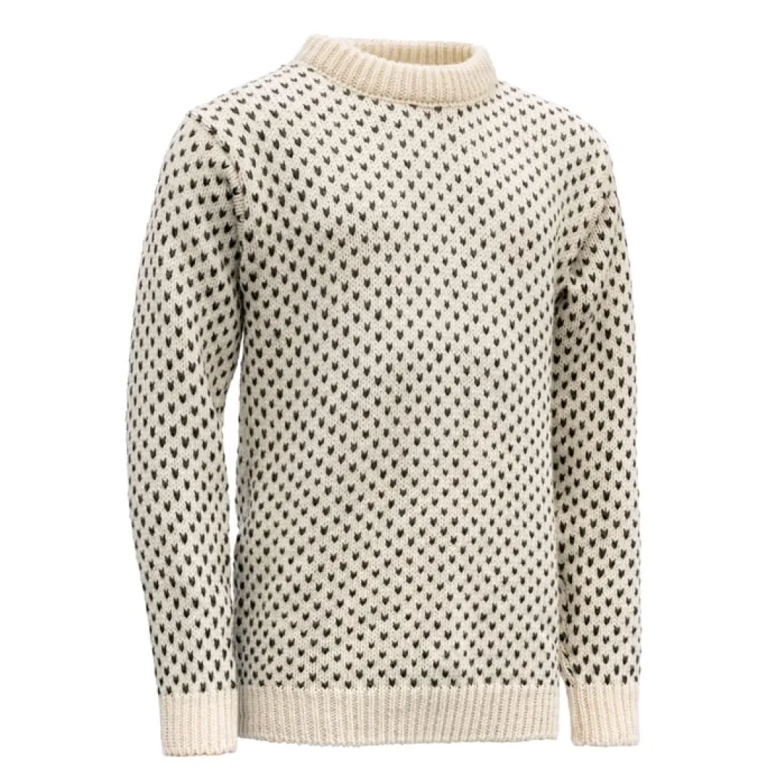Devold Unisex Nordsjø Wool Sweater Offwhite