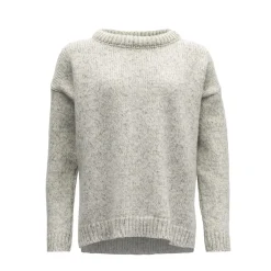Devold Women's Nansen Sweater Split Seam Grey Melange