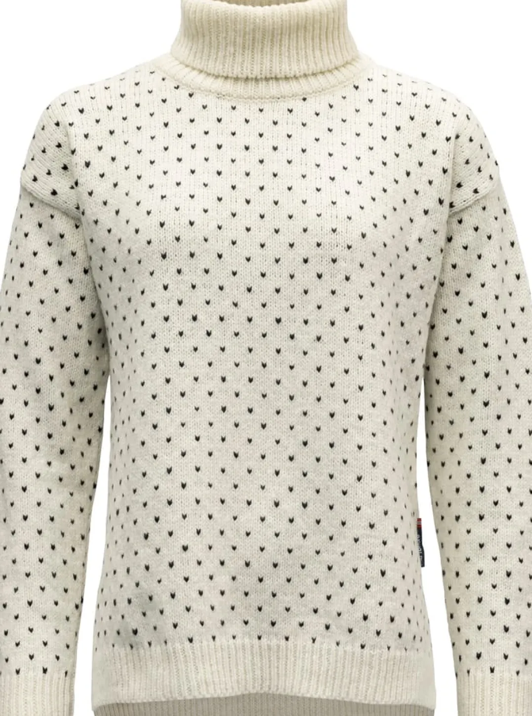 Devold Women's Sørisen Wool High Neck Off White/Ink