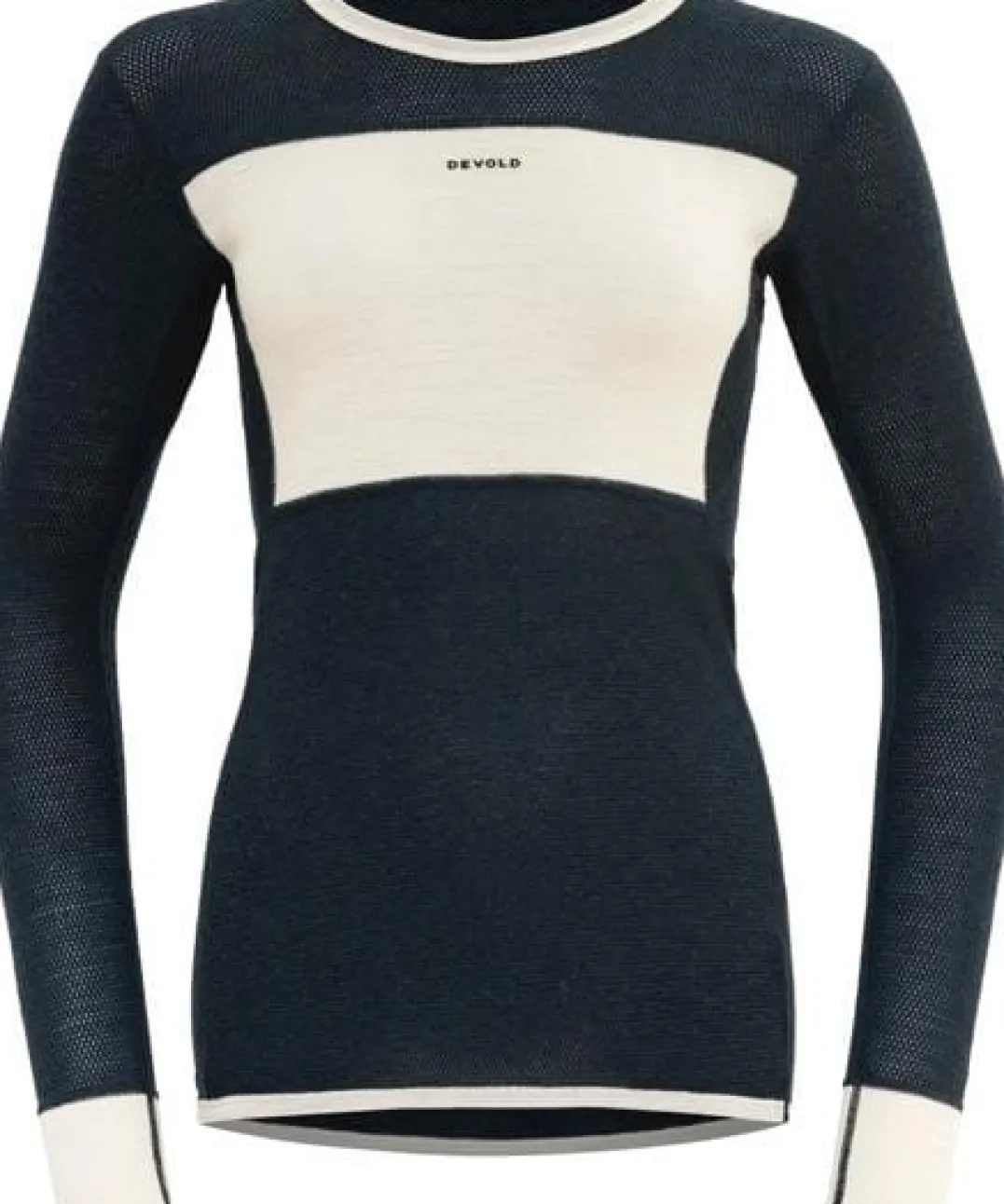 Devold Women's Wool Mesh Shirt Ink/Offwhite
