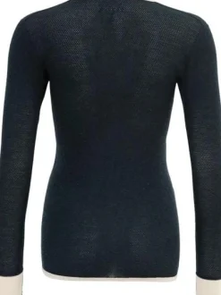 Devold Women's Wool Mesh Shirt Ink/Offwhite