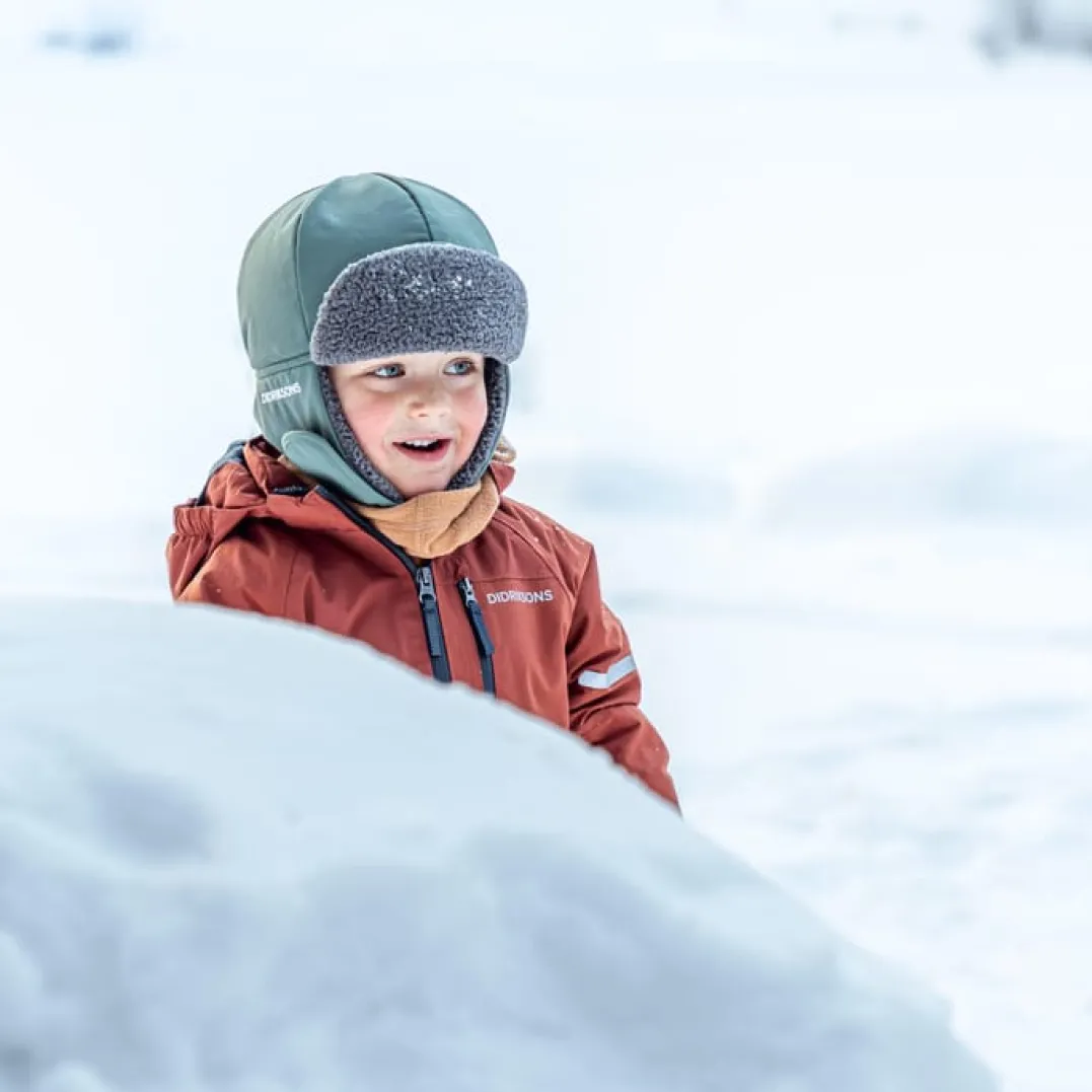 Didriksons Kids' Biggles Cap Dark Moss