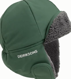 Didriksons Kids' Biggles Cap Dark Moss