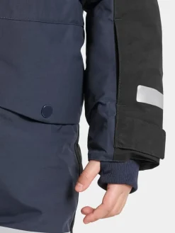 Didriksons Kids' Bjärven Coverall 4 Navy