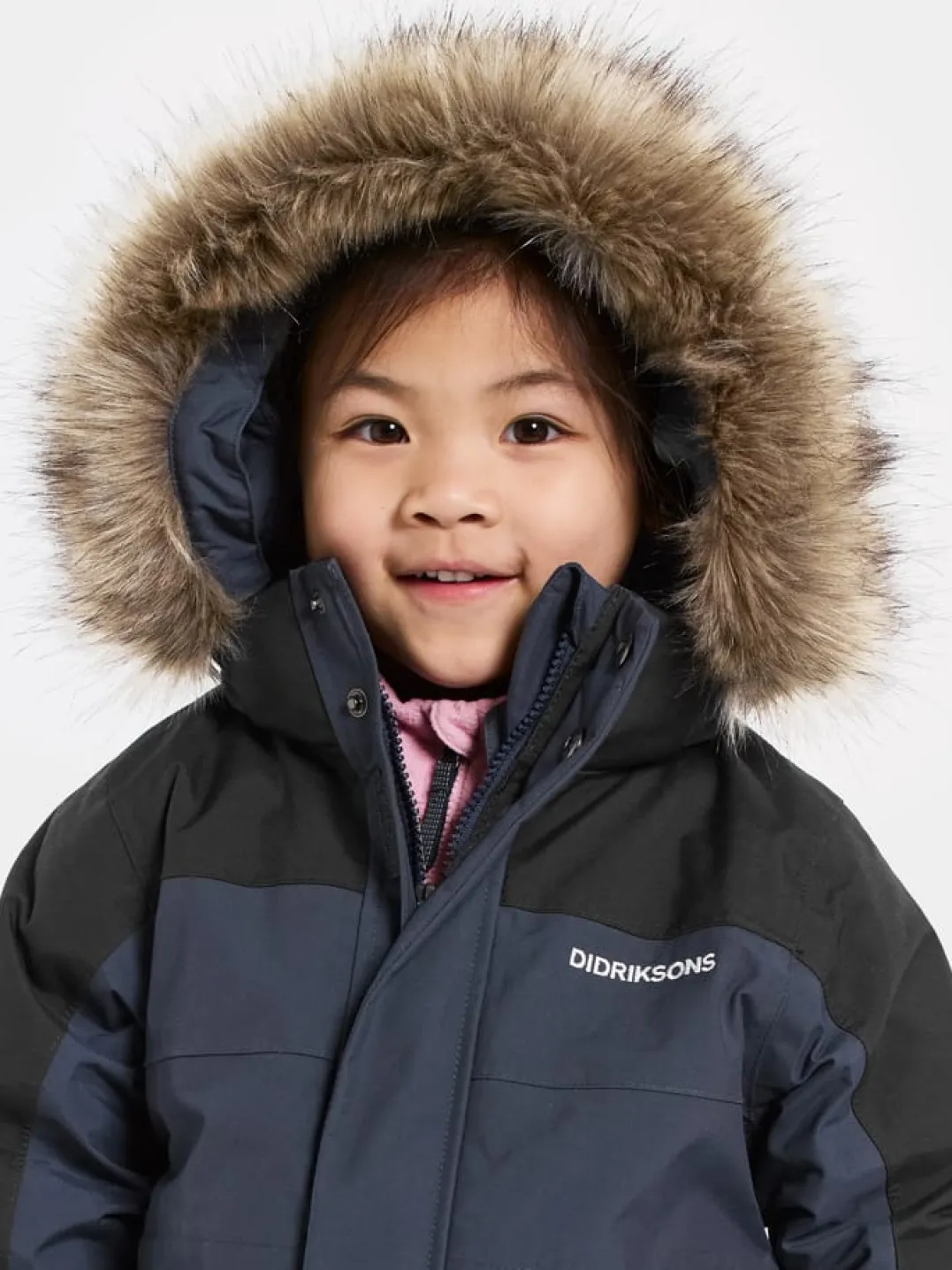 Didriksons Kids' Bjärven Coverall 4 Navy