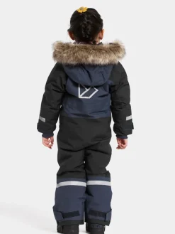 Didriksons Kids' Bjärven Coverall 4 Navy
