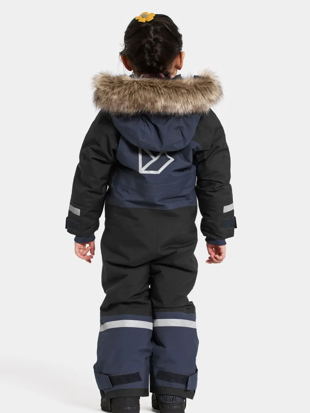 Didriksons Kids' Bjärven Coverall 4 Navy