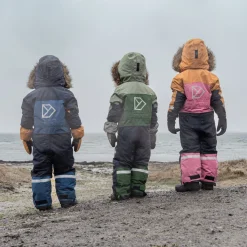 Didriksons Kids' Bjärven Coverall 4 Light Moss