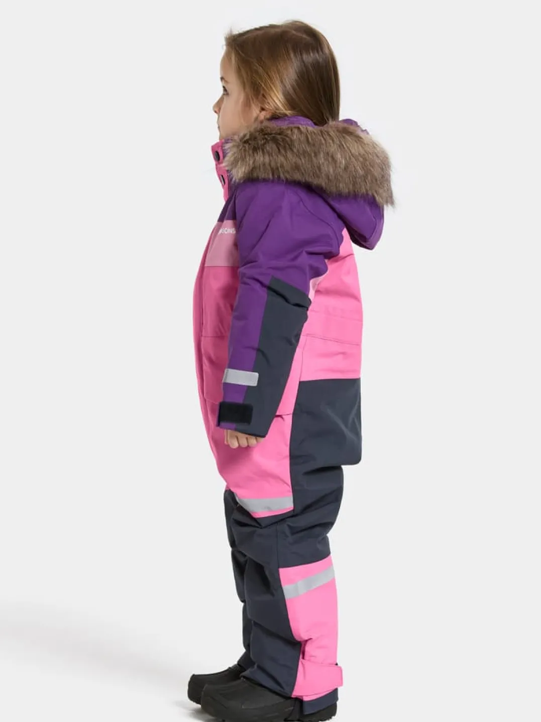 Didriksons Kids' Bjärven Coverall 4 Sweet Pink
