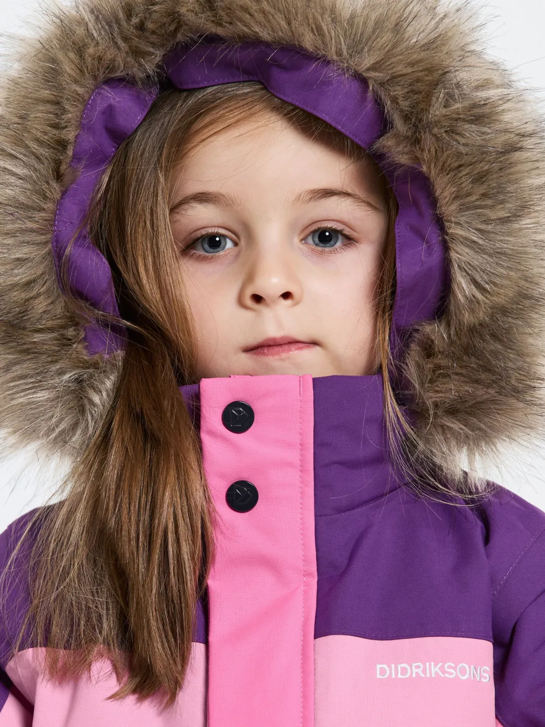 Didriksons Kids' Bjärven Coverall 4 Sweet Pink