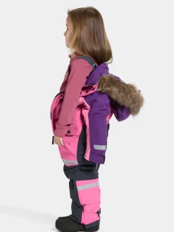 Didriksons Kids' Bjärven Coverall 4 Sweet Pink