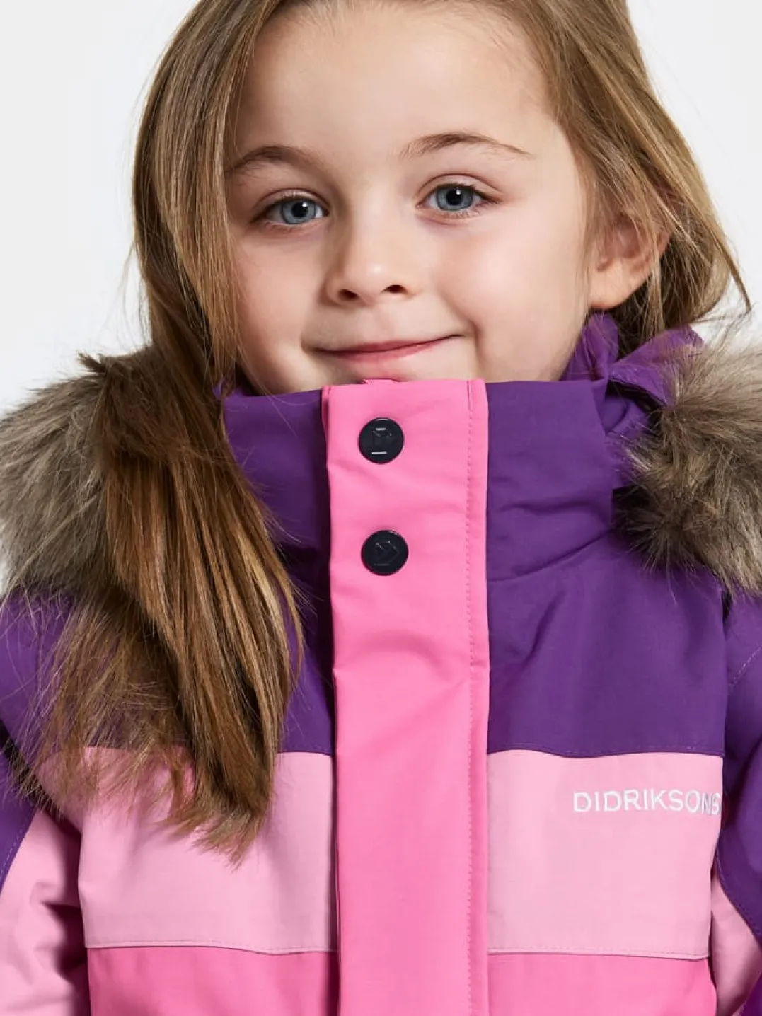 Didriksons Kids' Bjärven Coverall 4 Sweet Pink