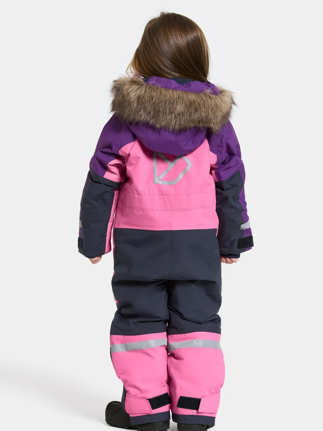 Didriksons Kids' Bjärven Coverall 4 Sweet Pink