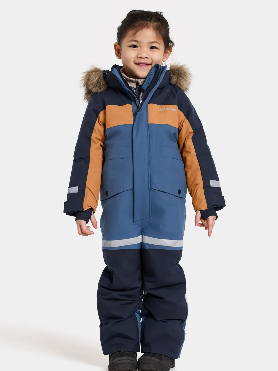 Didriksons Kids' Bjärven Coverall 4 Galaxy Blue