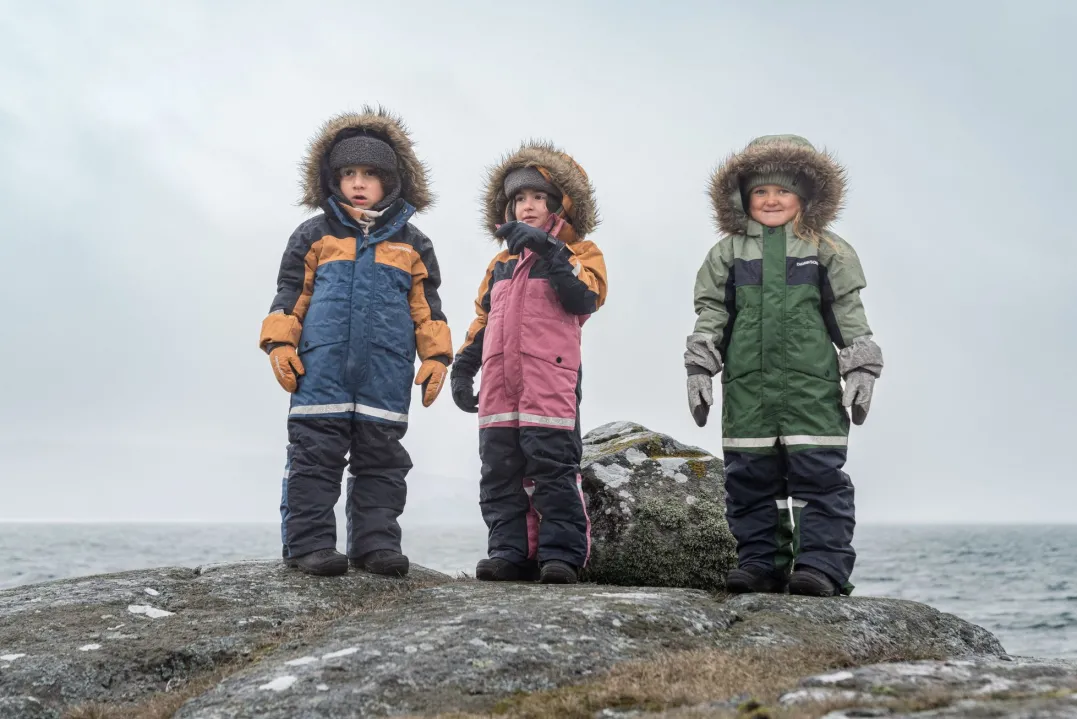 Didriksons Kids' Bjärven Coverall 4 Galaxy Blue