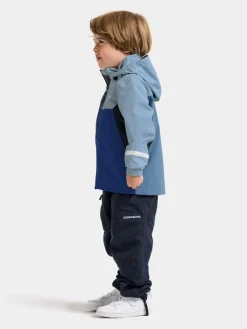 Didriksons Kids' Pilvi Jacket 2 Blue Fog
