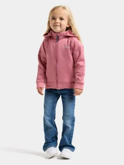 Didriksons Kids' Siljan Full Zip Heather Pink