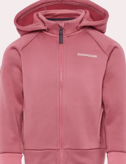 Didriksons Kids' Siljan Full Zip Heather Pink