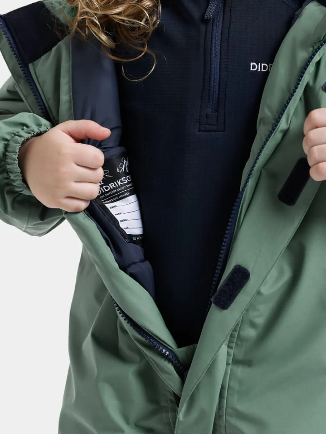Didriksons Kids' Talvi Coverall Dark Moss