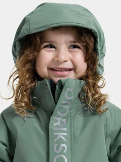 Didriksons Kids' Talvi Coverall Dark Moss