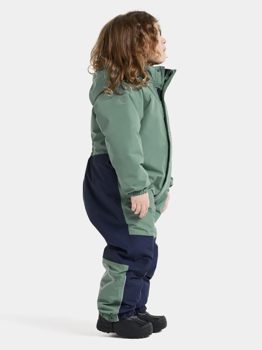 Didriksons Kids' Talvi Coverall Dark Moss