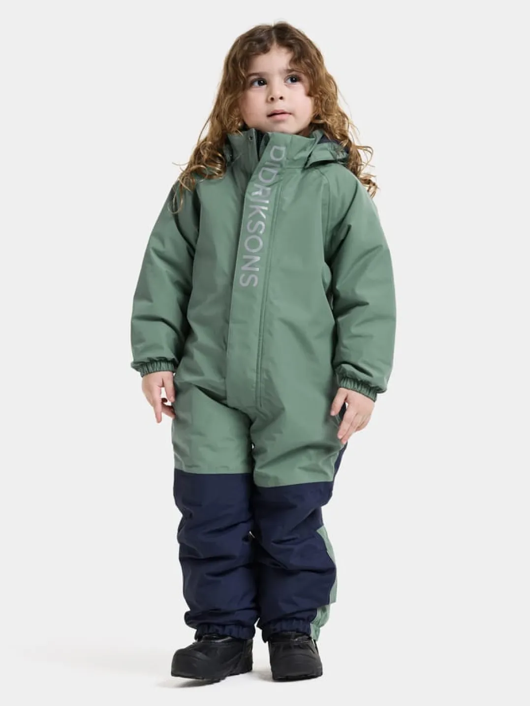 Didriksons Kids' Talvi Coverall Dark Moss