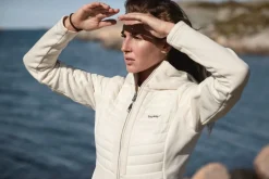 Didriksons Women's Annema Full Zip 6 Shell White