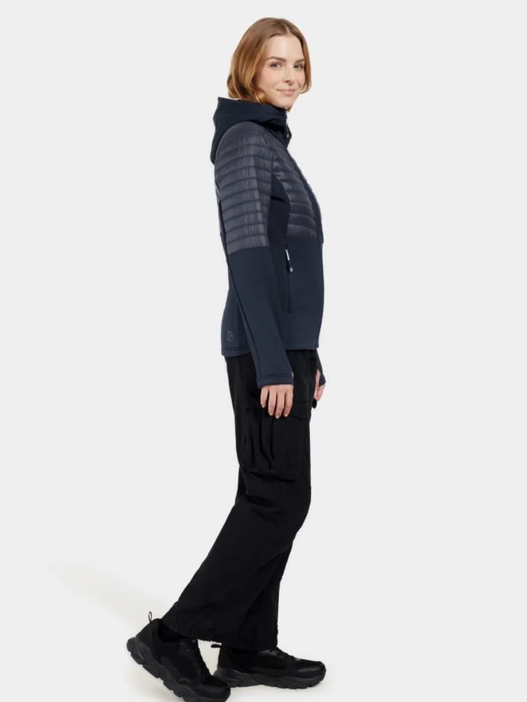 Didriksons Women's Annema Full Zip 6 Dark Night Blue
