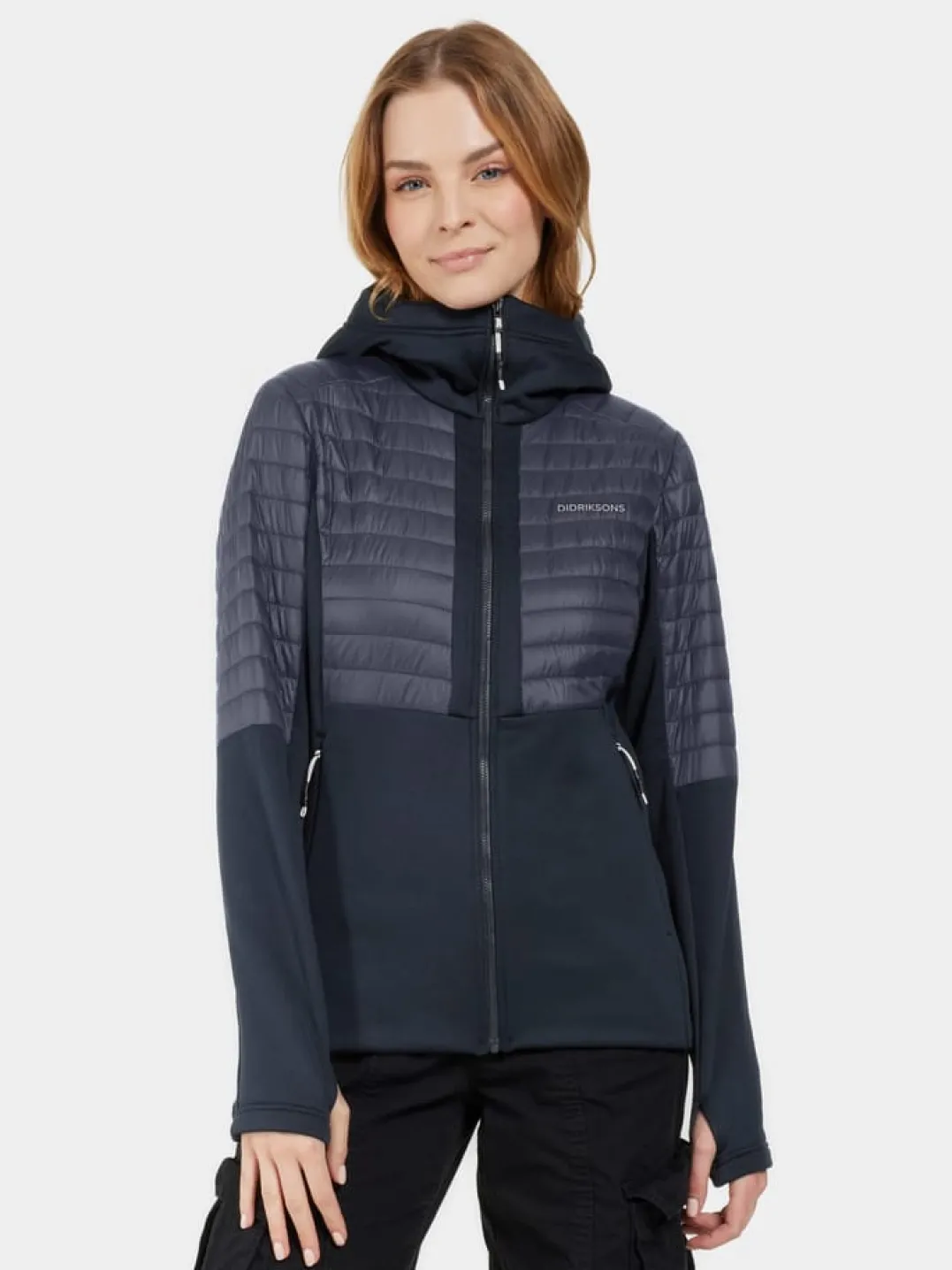 Didriksons Women's Annema Full Zip 6 Dark Night Blue
