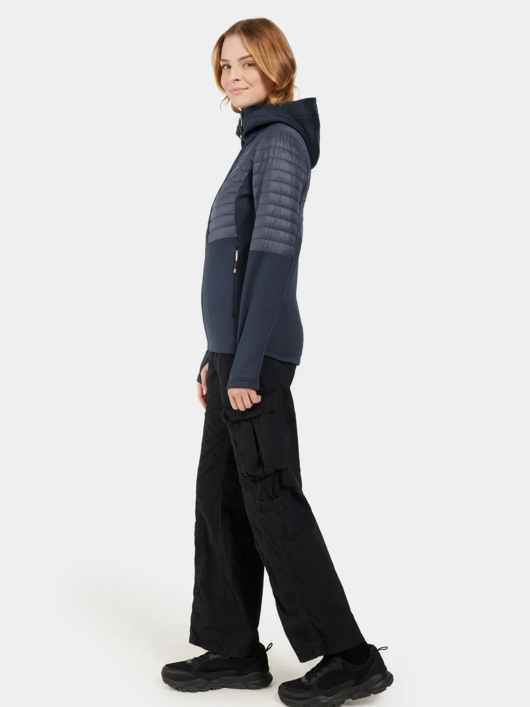 Didriksons Women's Annema Full Zip 6 Dark Night Blue