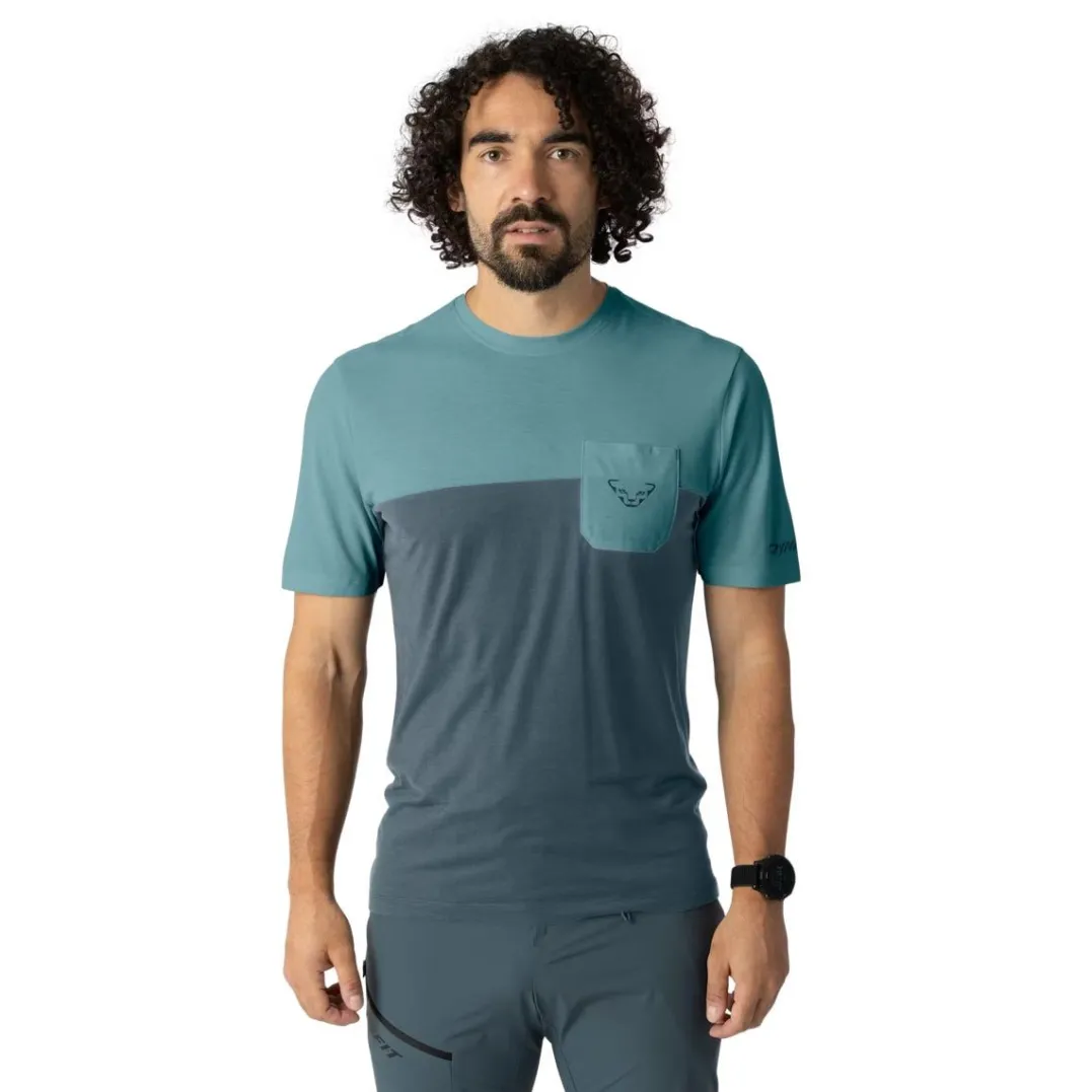 Dynafit Transalper Pocket S/S Tee M Smoke Blue/0720