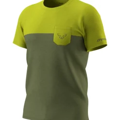 Dynafit Transalper Pocket S/S Tee M Golden Lime/5a40