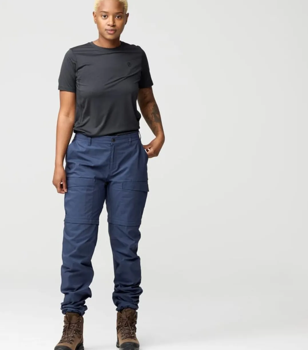 Fjällräven Abisko Hybrid Trail Trs Zip-Off W Navy