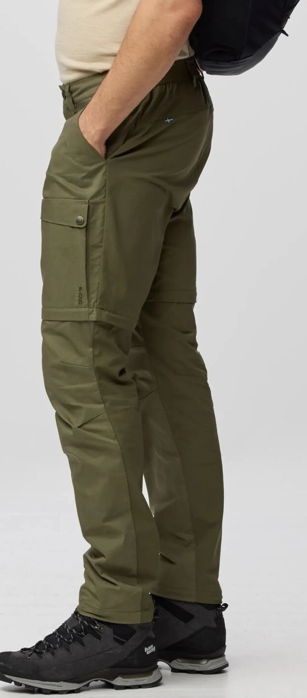 Fjällräven Abisko Hybrid Trail Trs Zip-Off M Laurel Green