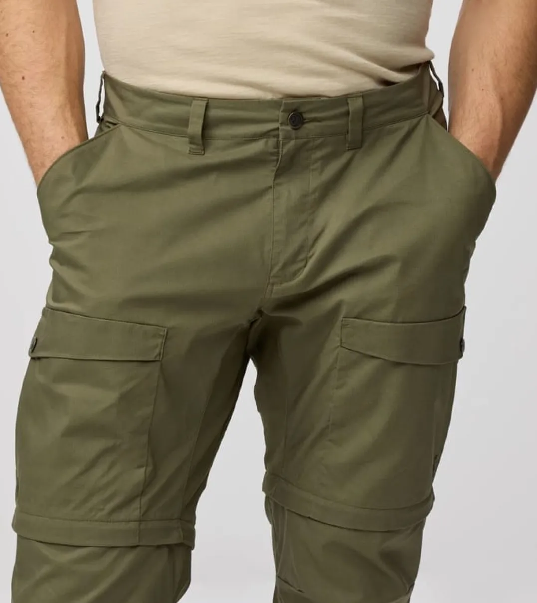 Fjällräven Abisko Hybrid Trail Trs Zip-Off M Laurel Green