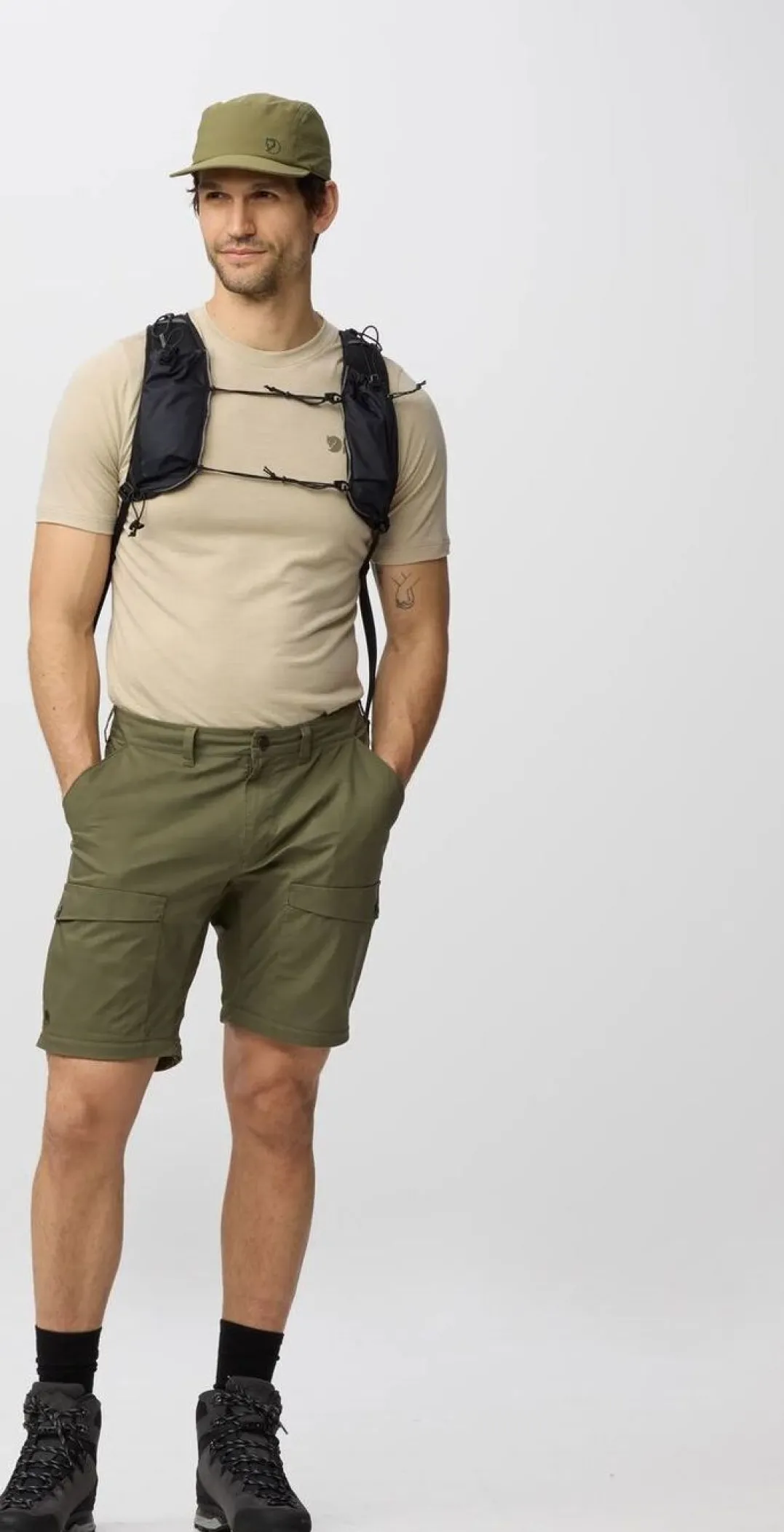 Fjällräven Abisko Hybrid Trail Trs Zip-Off M Laurel Green