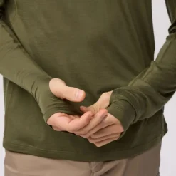 Fjällräven Abisko Wool Hoodie M Laurel Green