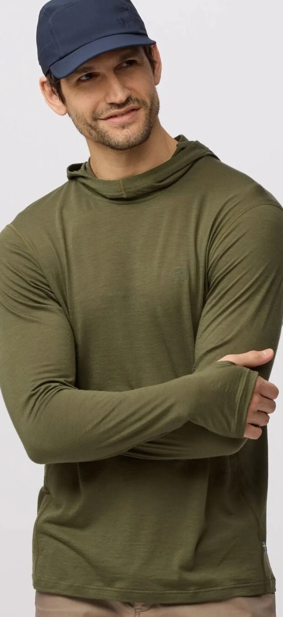Fjällräven Abisko Wool Hoodie M Laurel Green