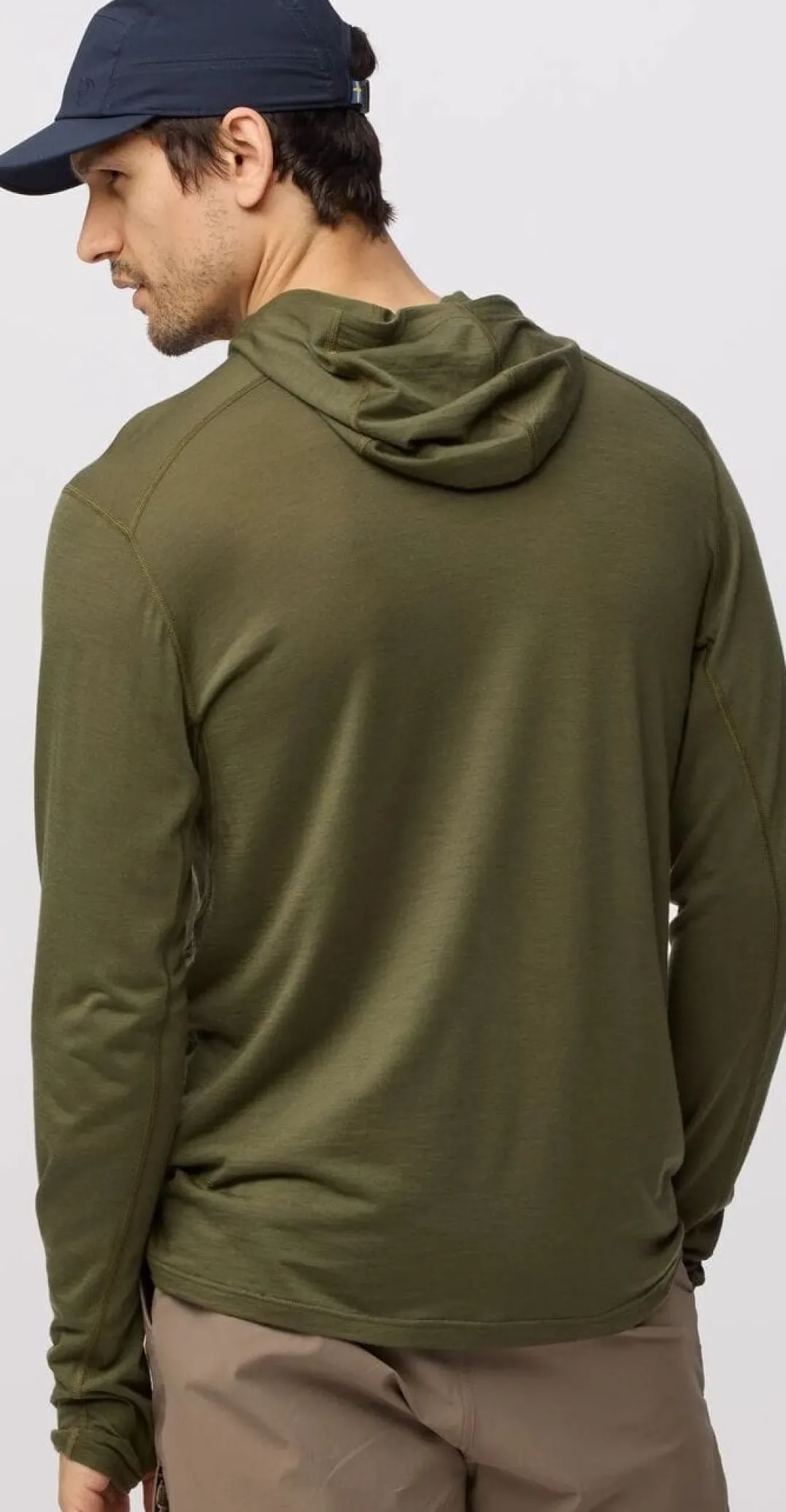 Fjällräven Abisko Wool Hoodie M Laurel Green