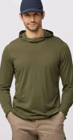 Fjällräven Abisko Wool Hoodie M Laurel Green