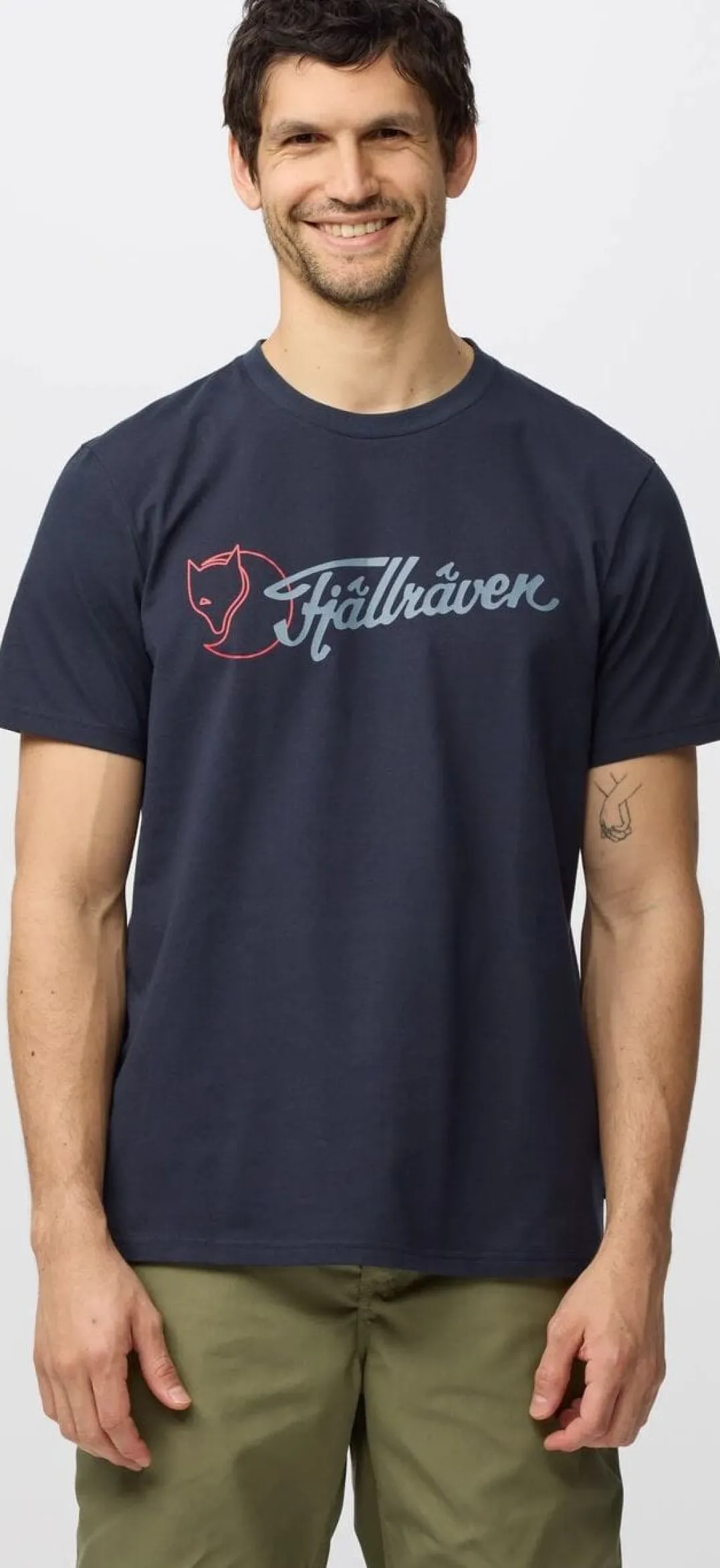 Fjällräven Archive Logo T-Shirt M Eggshell