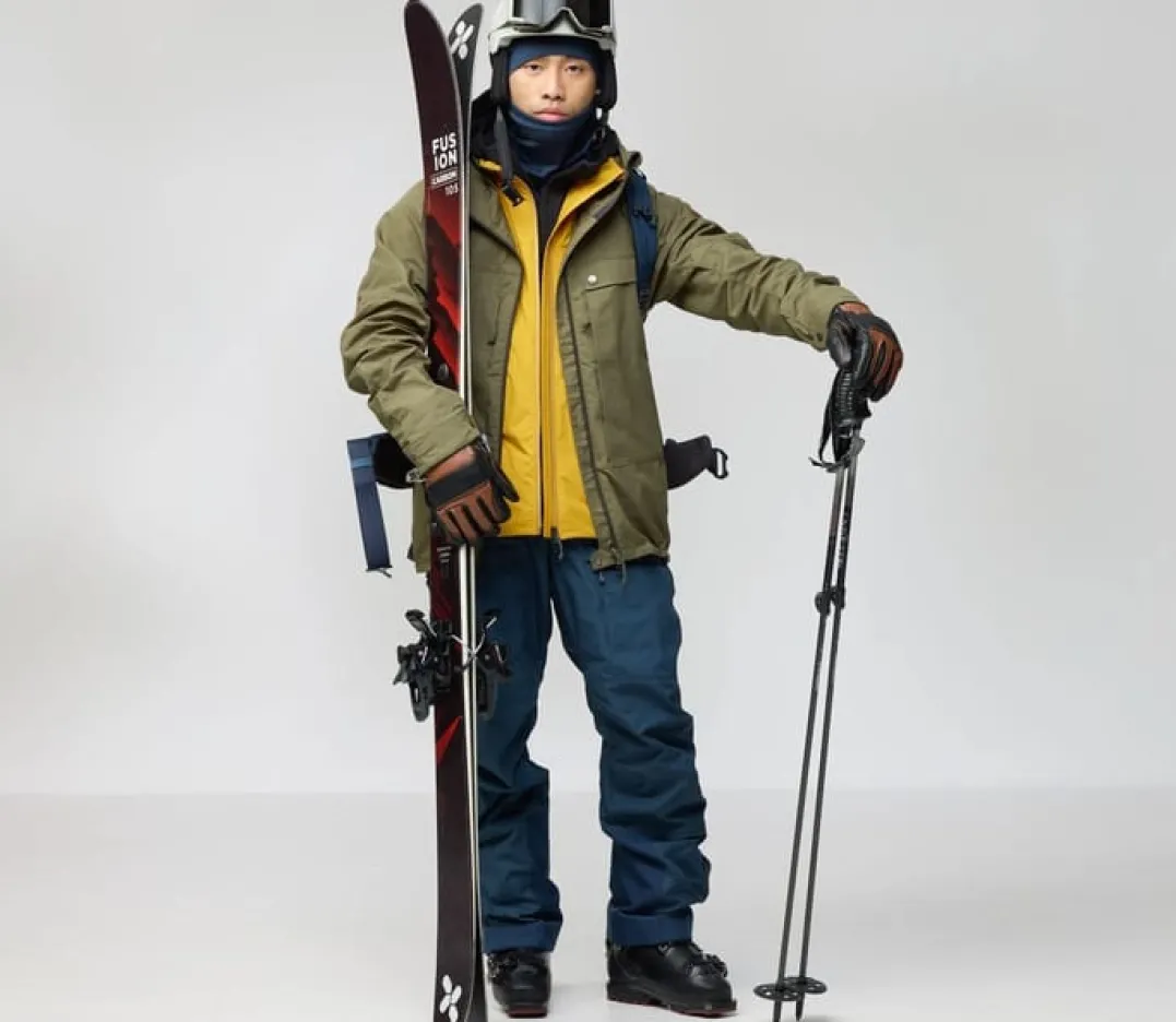 Fjällräven Bergtagen G-1000 Jacket M Flame Orange-mountain Blue