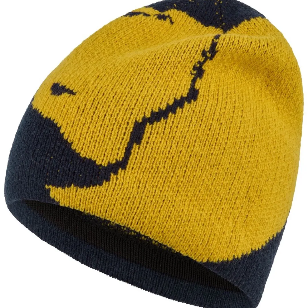 Fjällräven Bergtagen Jacquard Beanie Dark Navy-mustard Yellow